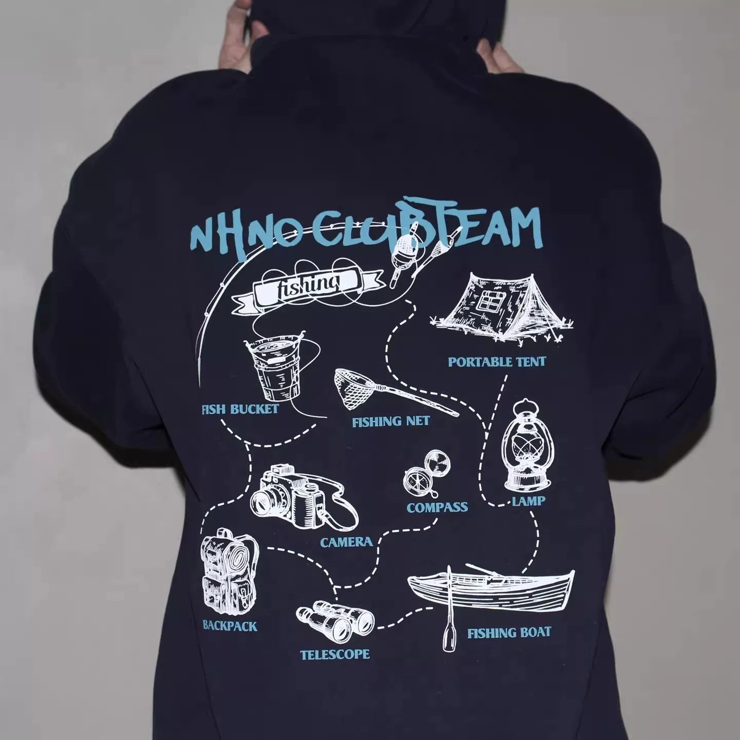 GcBrand Lab AW25 Retro Theme Elements Cartoon Printed Letter Design Hoodie Hoodie Hoodie Hoodie Hoodie