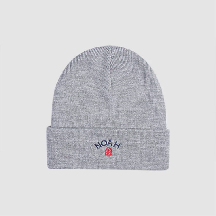 Defans trendy hip-hop cold hat NOAH rose embroidery men's and women's versatile warm knitted woolen hat with toe cap
