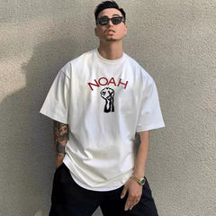 NOAH RTCC拳头美式潮牌夏季重磅纯棉百搭宽松情侣圆领短袖T恤男女