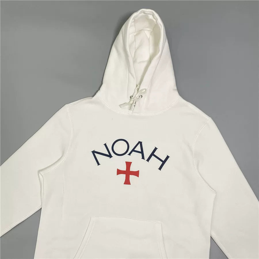NOAH 初代远征军黑魂十字架美式潮牌百帽衫外套搭宽松连帽卫衣男