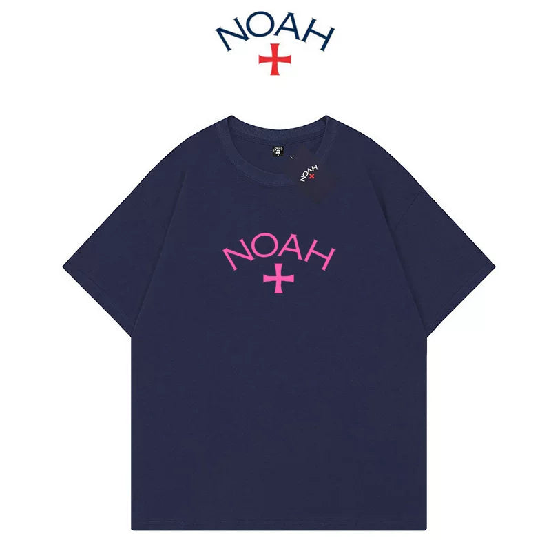 NOAH Summer Classic Black Soul American Trendy Brand Casual Loose Heavy Cotton Couple Short sleeved T-shirt for Men and Women Trendy