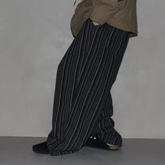 GcBrand Lab AW25 Retro themed elements American casual versatile striped pants Thick woolen pants