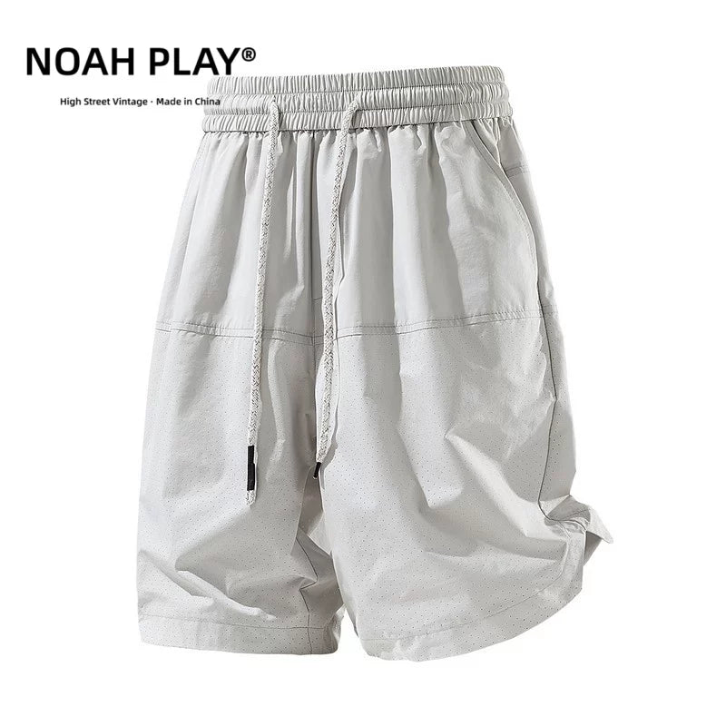 NOAH PLAY 夏季网眼冰丝短裤男透气速干宽松工装休闲运动五分裤薄