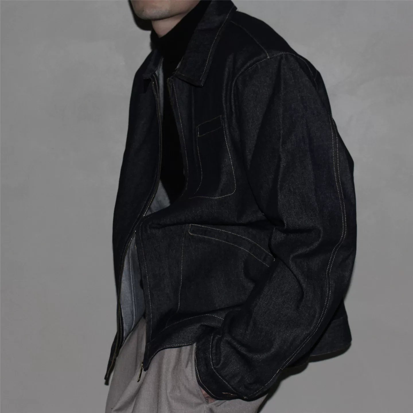 GcBrand Lab Jacket 复古主题元素 日系休闲简约牛仔夹克上衣外套