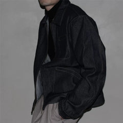 GcBrand Lab Jacket 复古主题元素 日系休闲简约牛仔夹克上衣外套