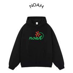 NOAH American Trendy Brand Letter Printed Hoodie Sweatshirt Men's High Street Loose Ins Autumn/Winter Plush Heavy Weight Coat