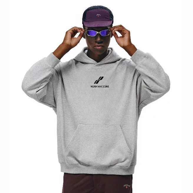 NOAH MARS niche trendy brand two bar wave men's American casual thread splicing trendy hooded sweatshirt