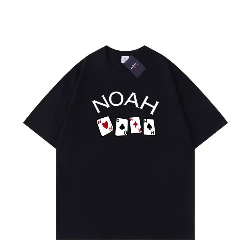 NOAH Summer 2025 New American Short sleeved T-shirt Thick, Impermeable, Loose Large Cotton Couple Half Sleeve Men and Women
