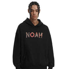 NOAH MARS niche trendy brand Egyptian pharaoh design sense American casual velvet thread splicing hooded sweatshirt