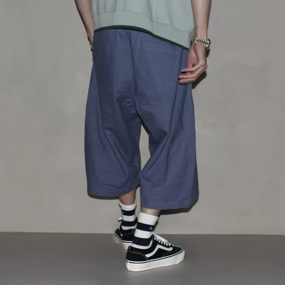 GcBrand SS26 retro themed elements washed and worn design loose straight leg pants workwear cropped pants