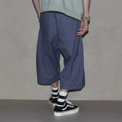 GcBrand SS26 retro themed elements washed and worn design loose straight leg pants workwear cropped pants