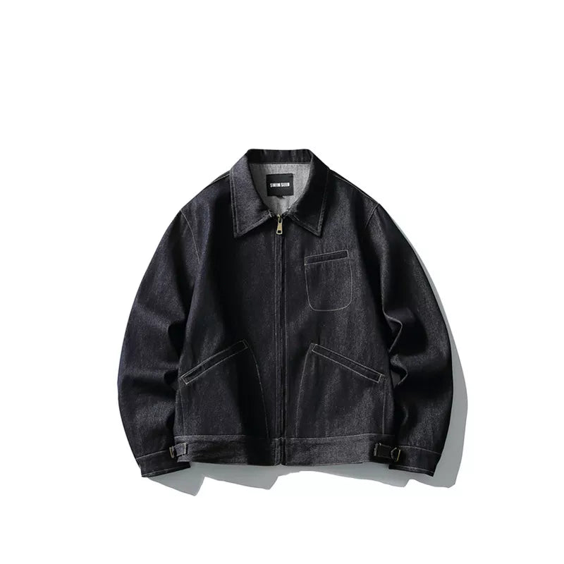 GcBrand Lab Jacket 复古主题元素 日系休闲简约牛仔夹克上衣外套