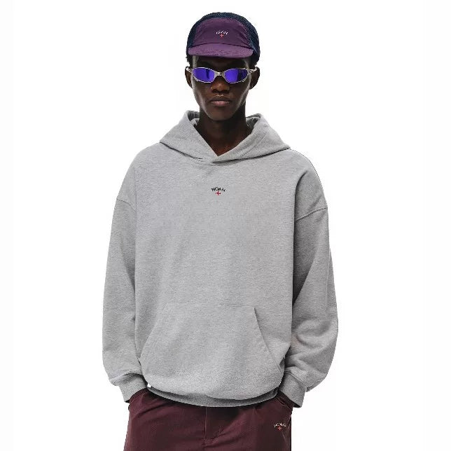 NOAH MARS niche trendy brand chest badge embroidered cross American casual loose men's hooded sweatshirt