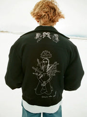 ERD Premium Embroidered Wool Blend Fleece Unisex Jacket
