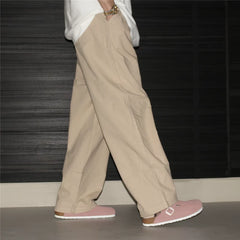 GcBrand Lab AW24 复古主题元素 日系基础款 简约纯色百搭休闲裤