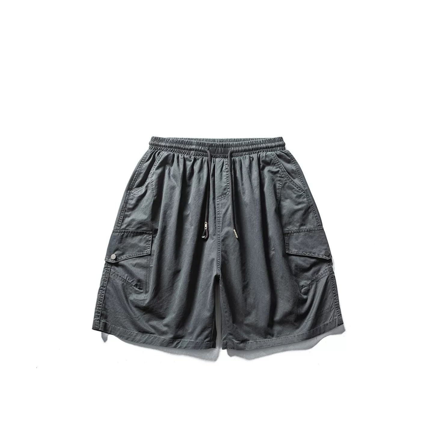 GcBrand Lab SS26 Retro Basic Washed Outdated Design Large Pocket Casual Work Shorts