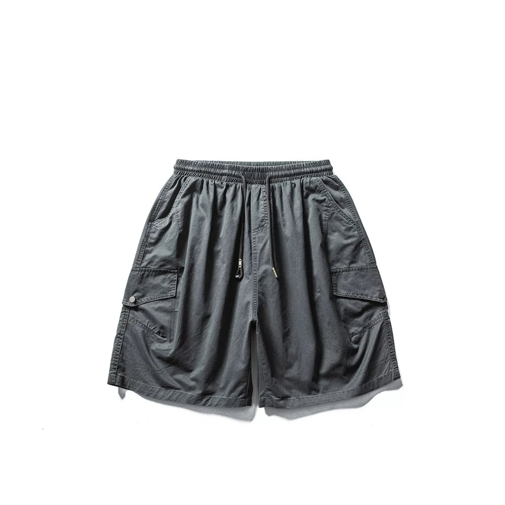 GcBrand Lab SS26 Retro Basic Washed Outdated Design Large Pocket Casual Work Shorts