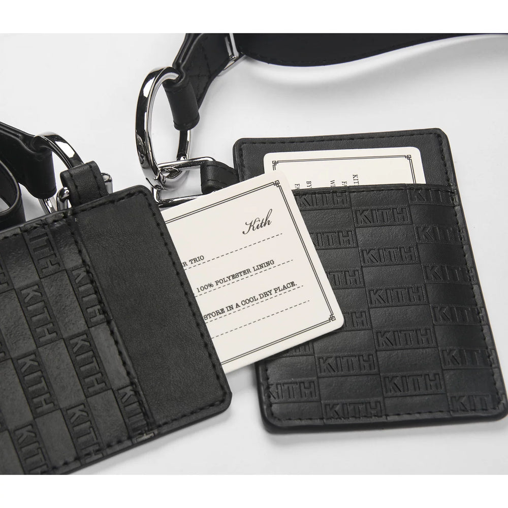 KITH bus card protective cover student meal card work card leather case badge genuine leather access card access card set card bag