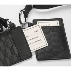KITH bus card protective cover student meal card work card leather case badge genuine leather access card access card set card bag