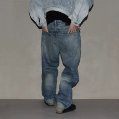 GcBrand Lab Denim Pants Retro themed Japanese handmade washed denim jeans