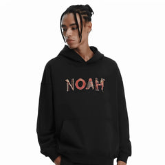 NOAH MARS niche trendy brand Egyptian pharaoh design sense American casual velvet thread splicing hooded sweatshirt