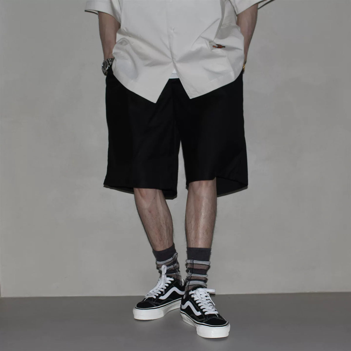 GcBrand Lab SS26 复古主题元素 基础款 西装五分裤 夏季凉感短裤