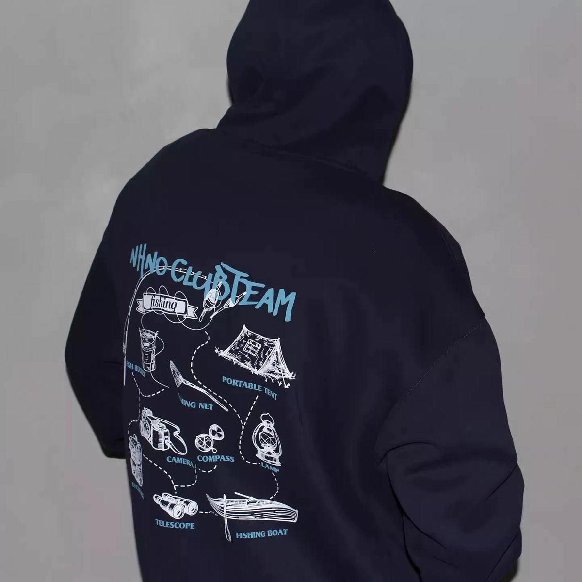 GcBrand Lab AW25 Retro Theme Elements Cartoon Printed Letter Design Hoodie Hoodie Hoodie Hoodie Hoodie
