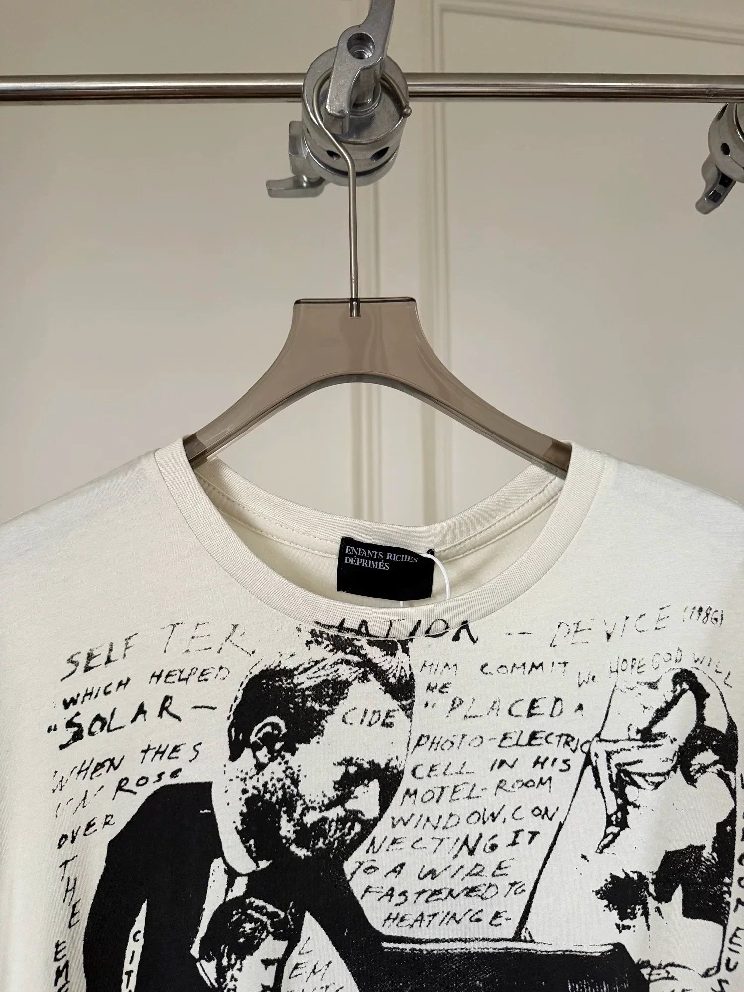 ERD melancholy rich second-generation Cleanfit Boxy White Portrait Tee
