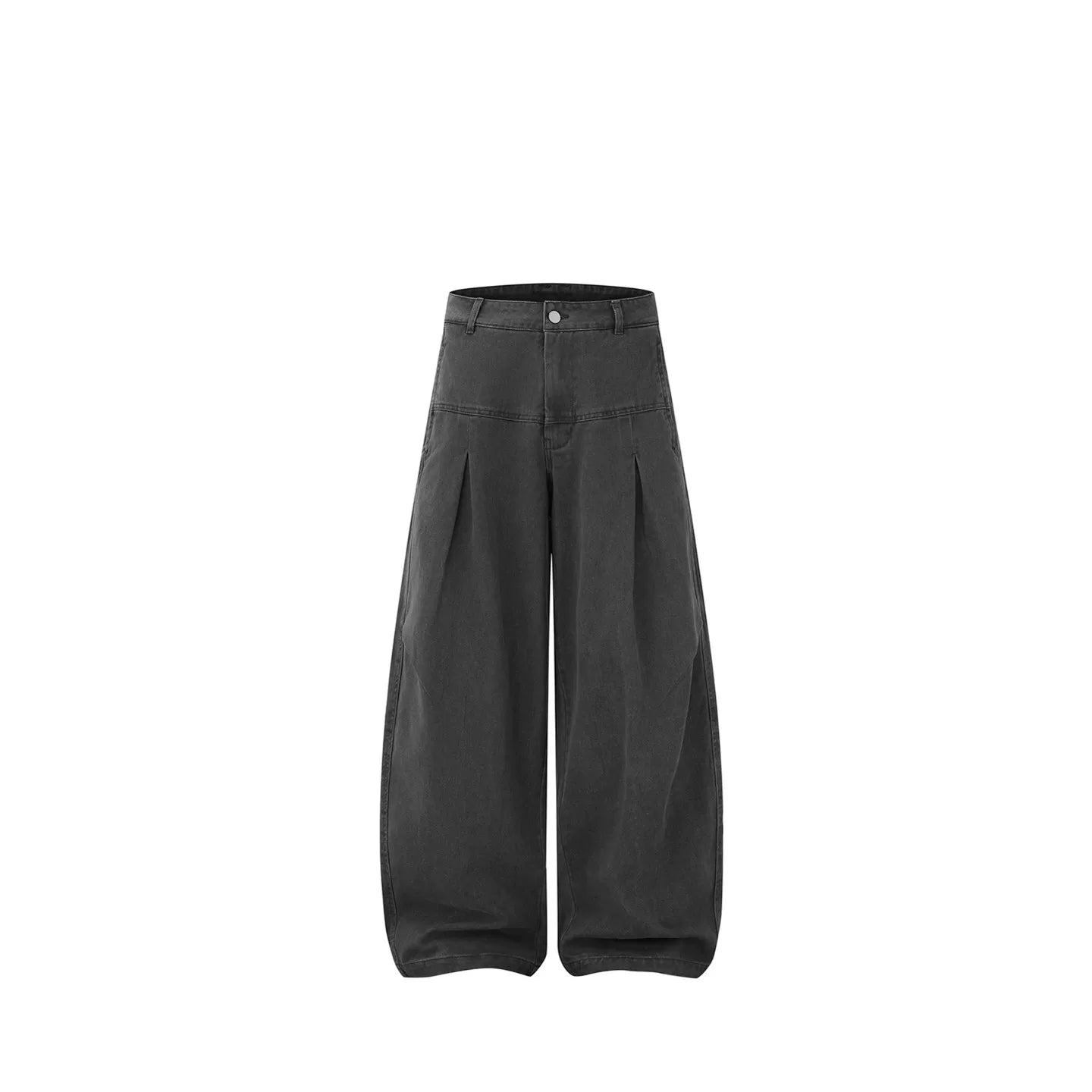 GcBrand Lab AW25 retro basic style washed and worn workwear loose pants casual curved pants