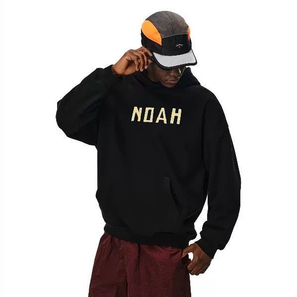 NOAH MARS niche trend brand origami splicing autumn and winter loose American casual couple trend hooded sweatshirt men