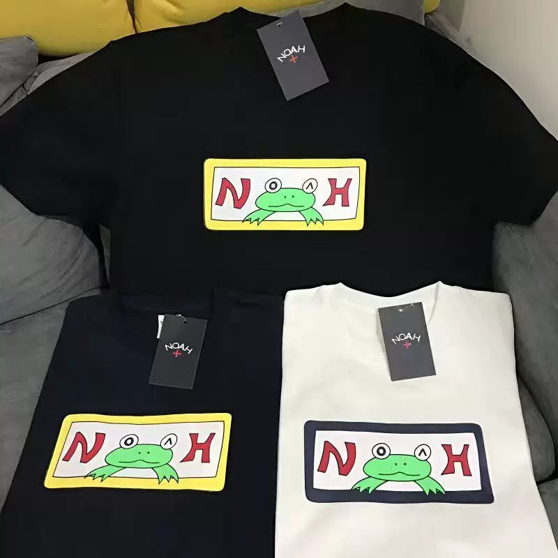 NOAH Summer New Cotton Frog Co branded Short Sleeve American Trendy Brand Loose Men's and Women's T-shirt Half Sleeve Trendy