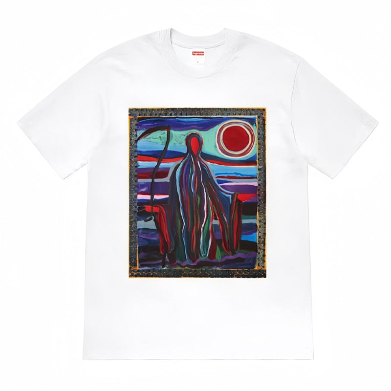 Supreme Abstract Art Graphic T-Shirt 240g
