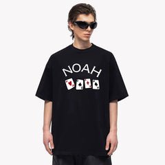 NOAH Summer 2025 New American Short sleeved T-shirt Thick, Impermeable, Loose Large Cotton Couple Half Sleeve Men and Women