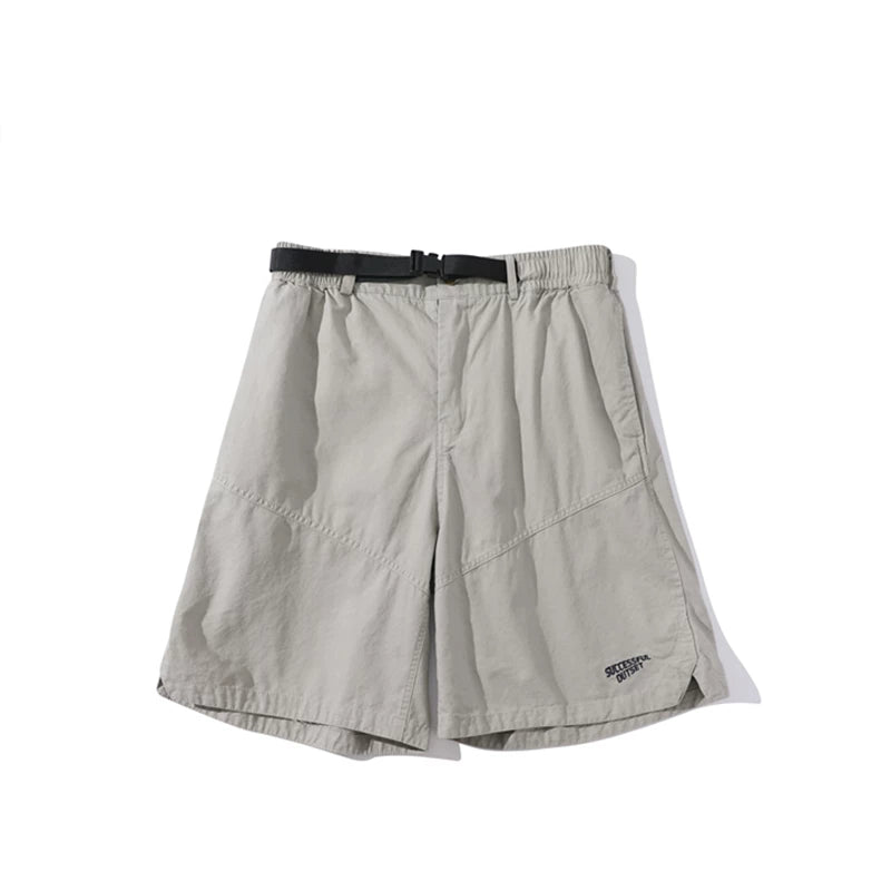 GcBrand SS24 retro themed elements with adjustable waist design, casual five quarter pants embroidered shorts