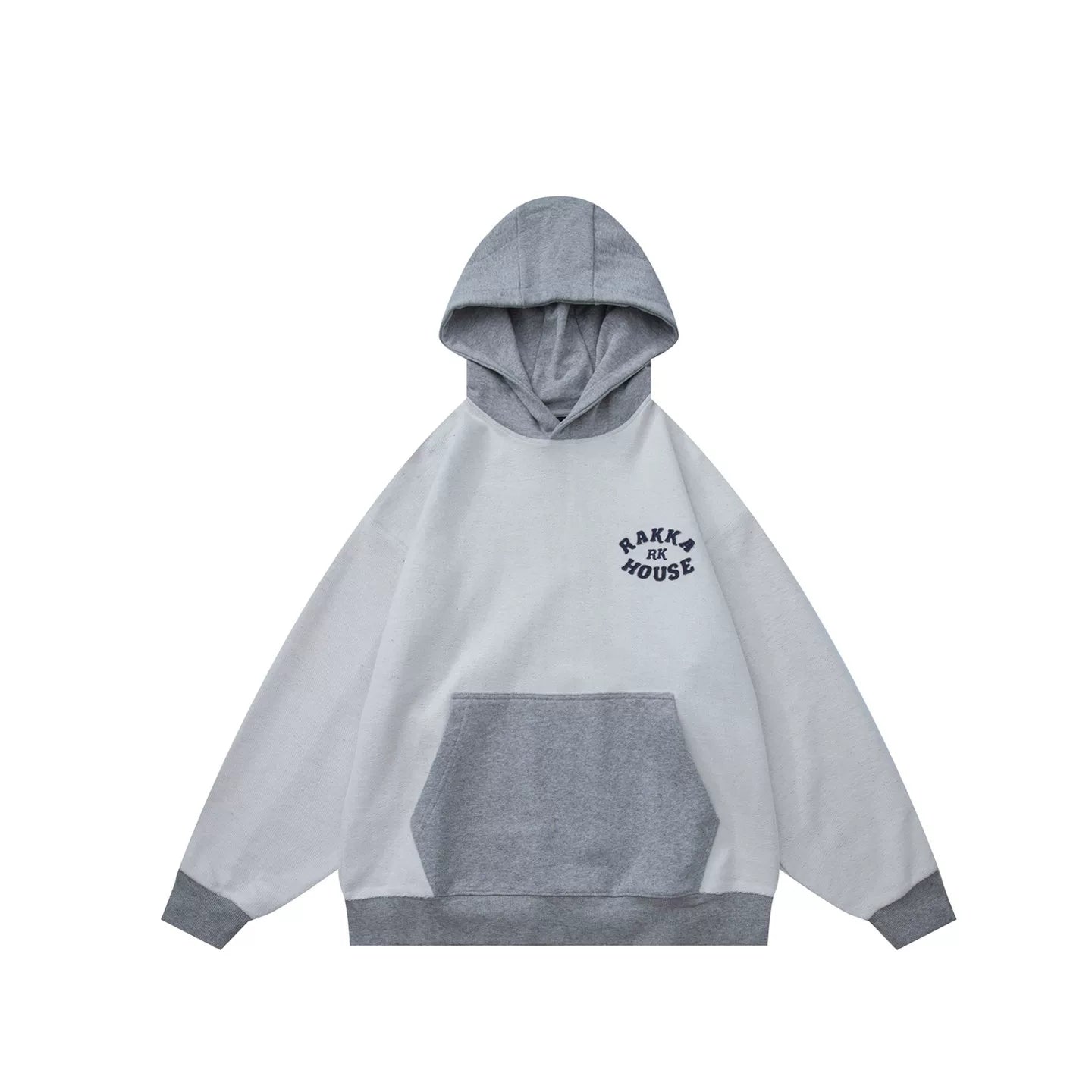 GcBrand Hoodie AW25 Heavy duty Basic Flower Grey Hoodie Retro Hoodie Hoodie with looped fabric hoodie