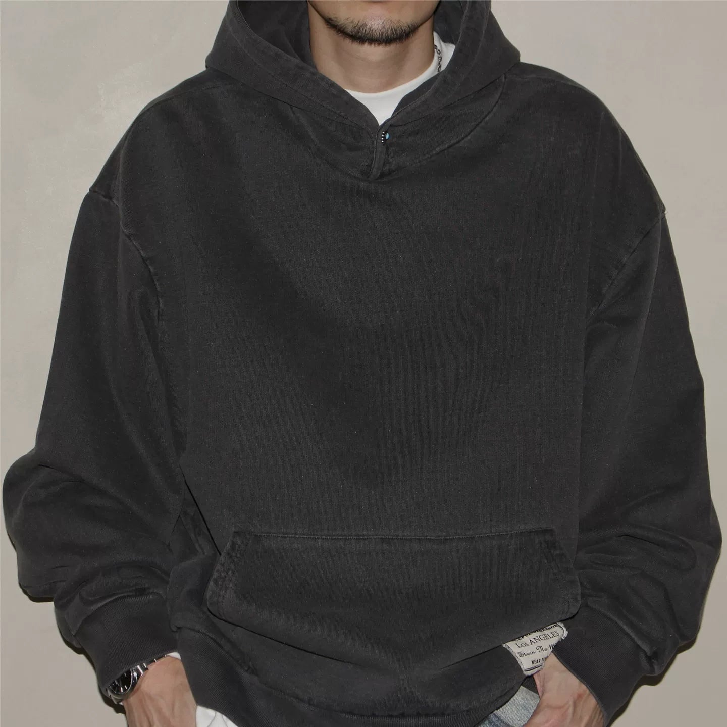 GcBrand Sweater Hoodie Heavy duty Japanese Retro Casual Washed Outdated Hoodie Hoodie