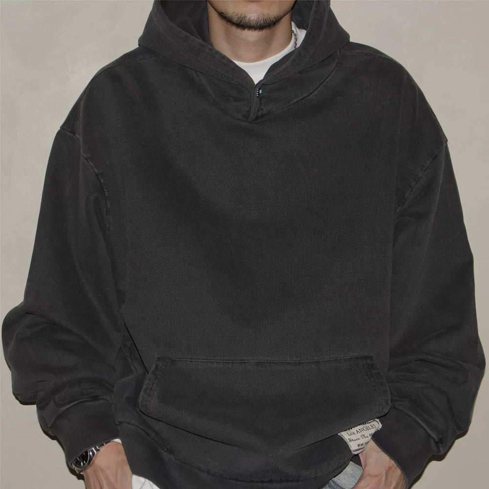 GcBrand Sweater Hoodie Heavy duty Japanese Retro Casual Washed Outdated Hoodie Hoodie