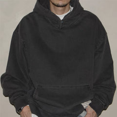 GcBrand Sweater Hoodie Heavy duty Japanese Retro Casual Washed Outdated Hoodie Hoodie
