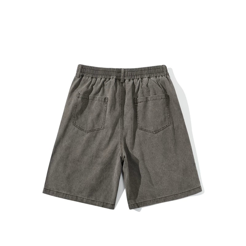 GcBrand SS24 Retro themed elements American retro street casual five quarter pants workwear denim shorts