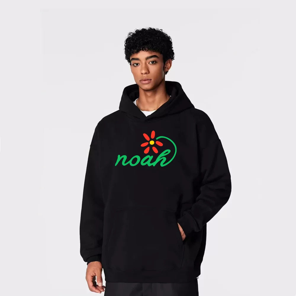 NOAH American Trendy Brand Letter Printed Hoodie Sweatshirt Men's High Street Loose Ins Autumn/Winter Plush Heavy Weight Coat