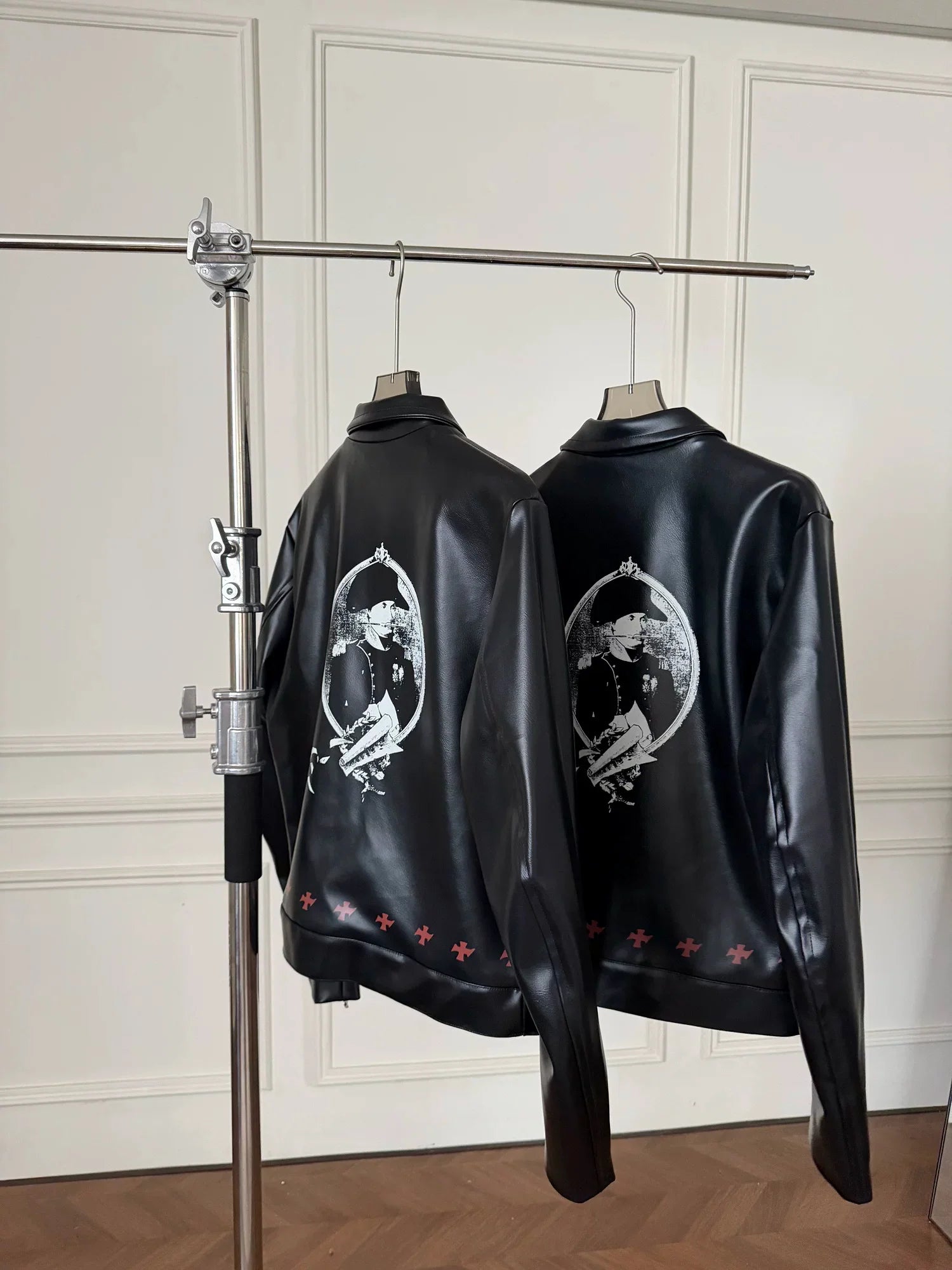 ERD Inspired Distressed Vintage PU Leather Biker Jacket