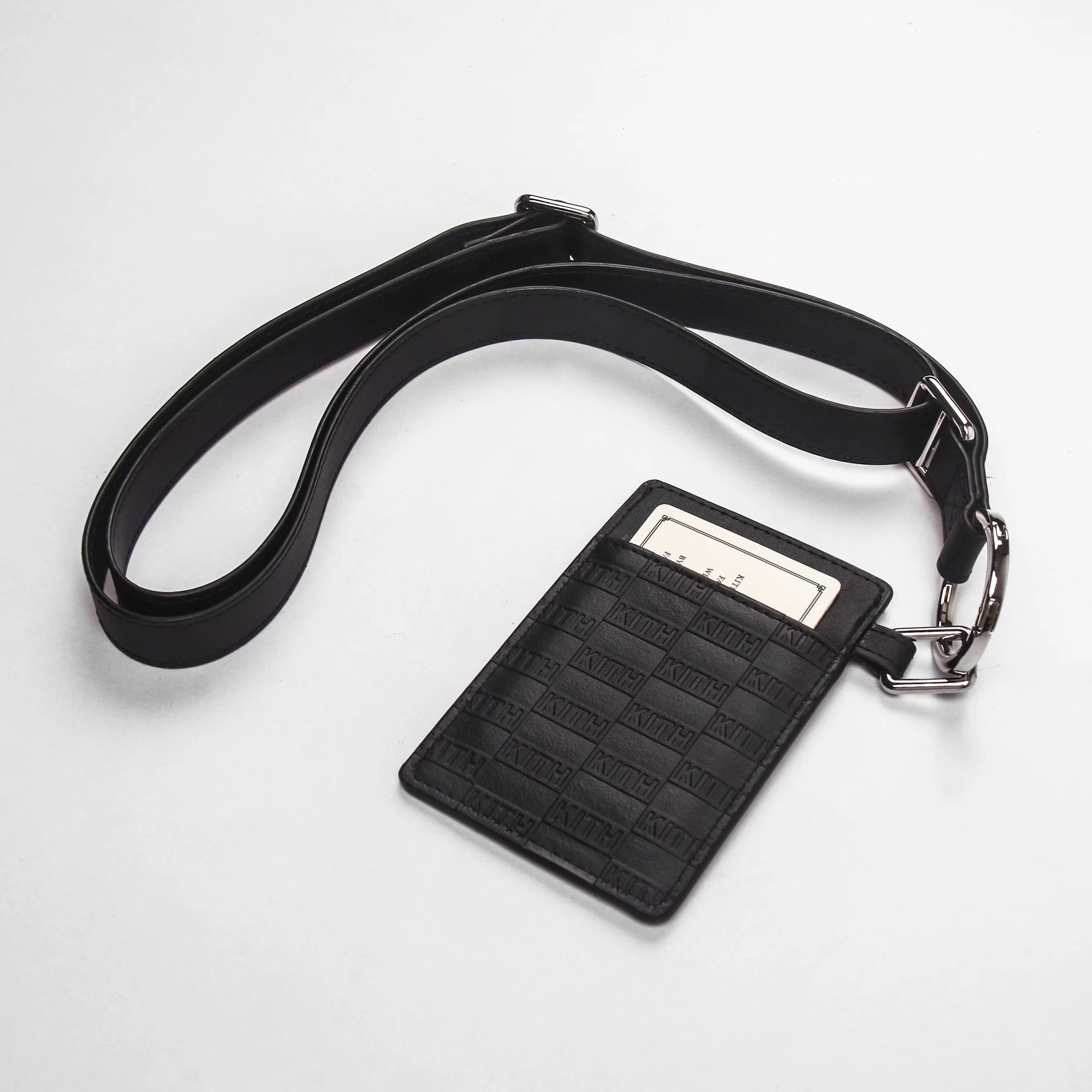KITH bus card protective cover student meal card work card leather case badge genuine leather access card access card set card bag