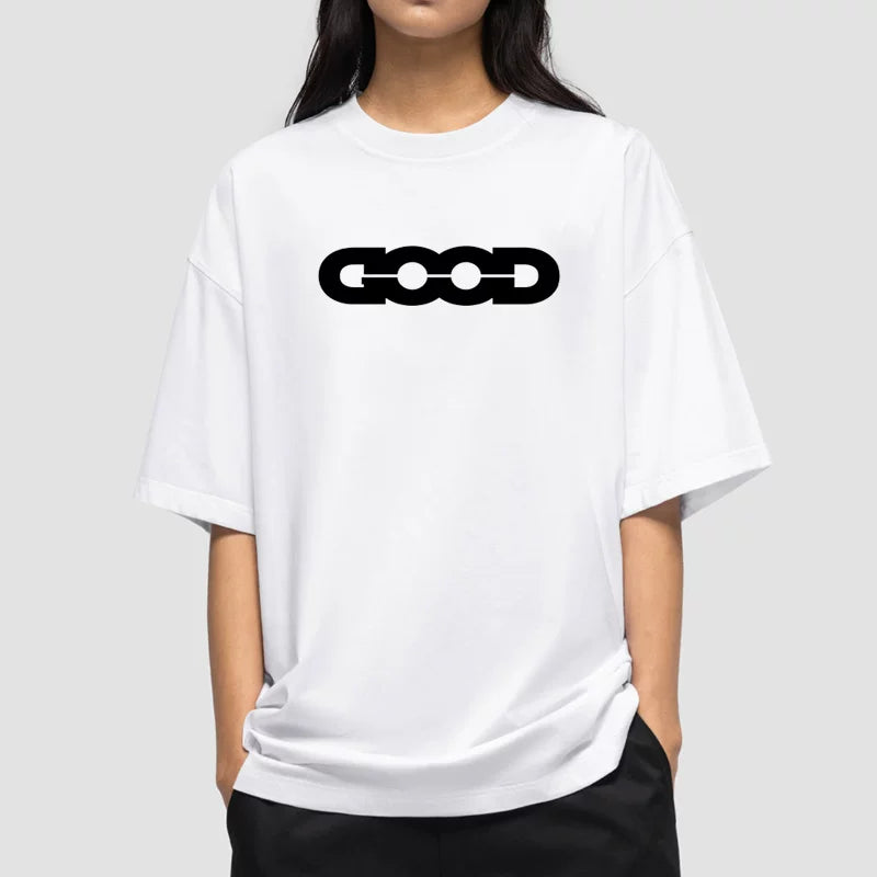 Wang Sulong's Good Foam Printed Basic 320G Heavy Cotton Summer Trendy Short Sleeve T-shirt for Men and Women