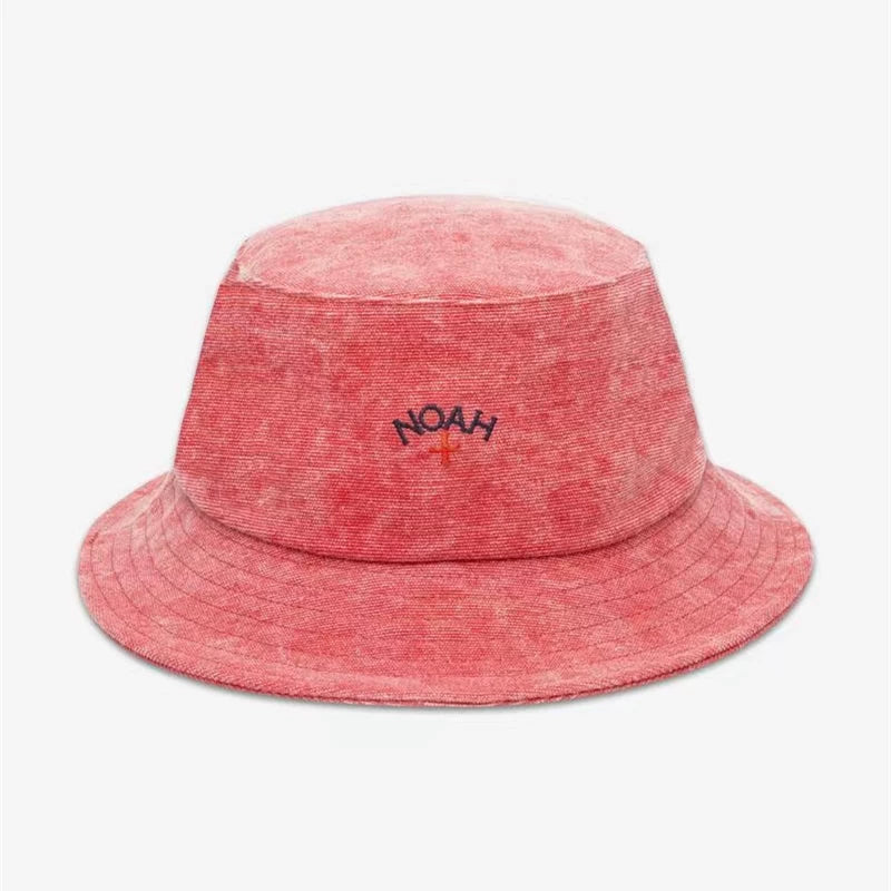 Noah 26SS Cross Washed and Embroidered Logo Canvas Couple Casual Fisherman Pot Hat Street Trendy