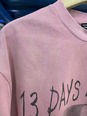 ERD Vintage Oversized Washed Pink Graphic Tee
