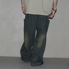GcBrand Lab SS25 basic washed distressed design curved denim jeans