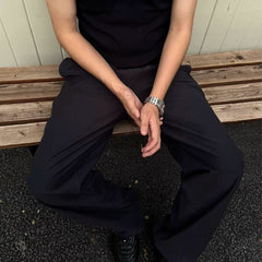 NOAH MARS niche trend brand 7A antibacterial and cool feeling, no ironing Western pants, breathable old-fashioned style, sports and casual pants for men