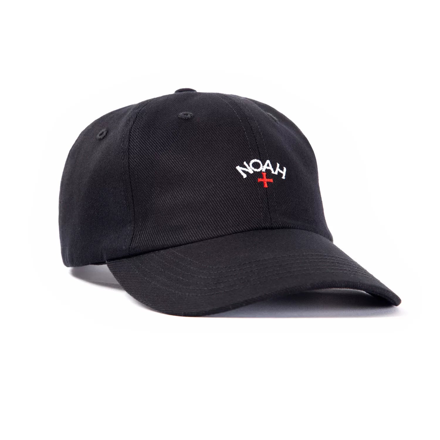 Noah style hat, cross embroidered duckbill hat, European and American high street solid color curved brim hat, versatile and simple hat