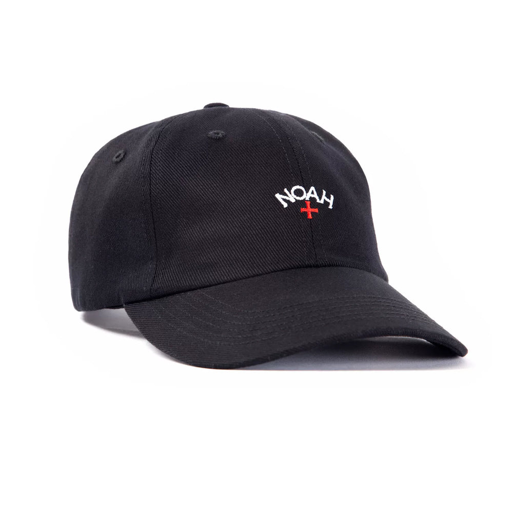 Noah style hat, cross embroidered duckbill hat, European and American high street solid color curved brim hat, versatile and simple hat