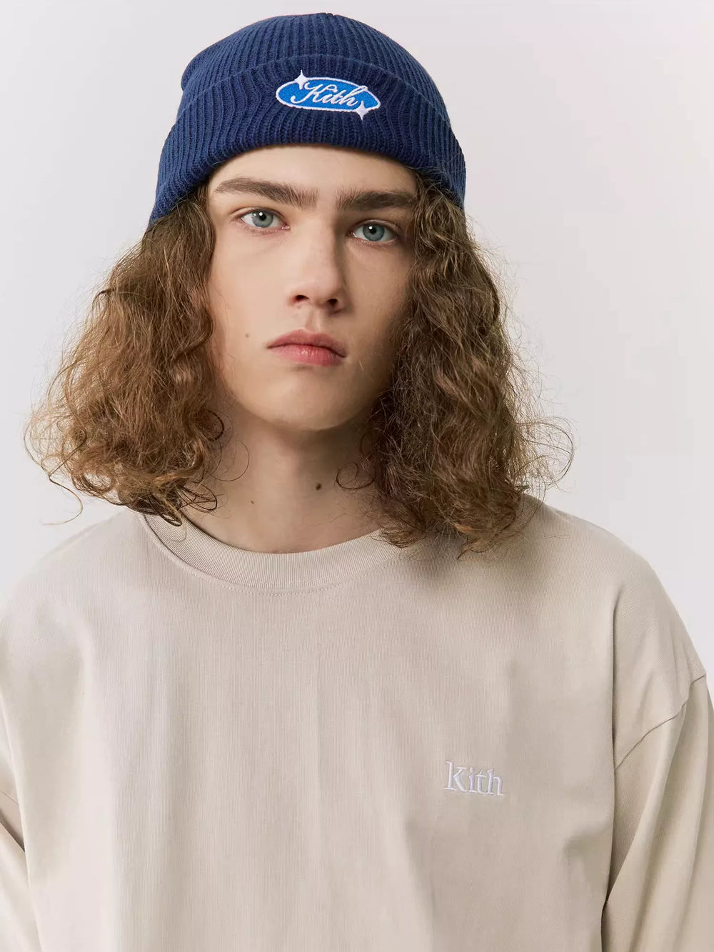 KITH Embroidered Cold Hat High Street Couple Knitted Wool Hat Men's Versatile Warm Trendy Brand American Ski Hat